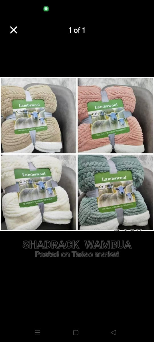 Lambswool double sized blankets 2