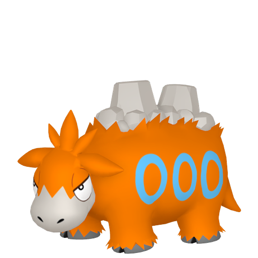 Camerupt - Fire/Ground type Pokemon from Pokemon Scarlet and Violet with stats, moves, and evolution data