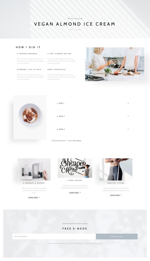 Minimalist Lifestyle Guide Single