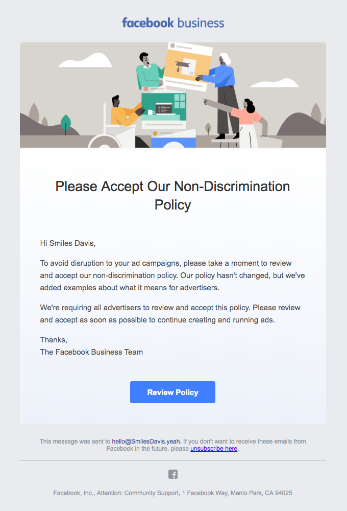 Please Accept Our Non Discrimination Policy