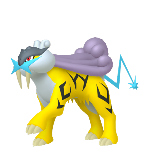 Raikou - Electric type Pokemon from Pokemon HeartGold and SoulSilver with stats, moves, and evolution data