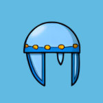blue crystal helmet