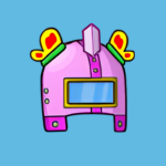 pink crystal helmet