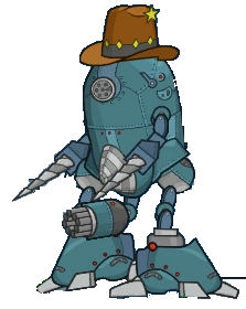 drill bot cowboy belt helmet