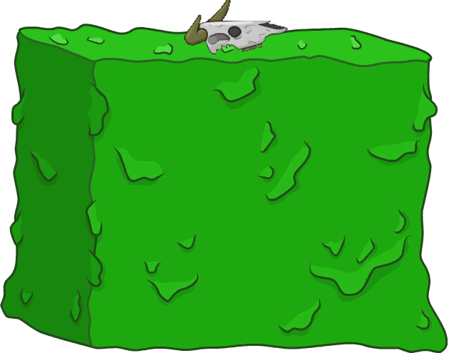 goo cube monster skull