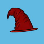 red wizard hat