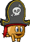 mushroom ball pirate hat