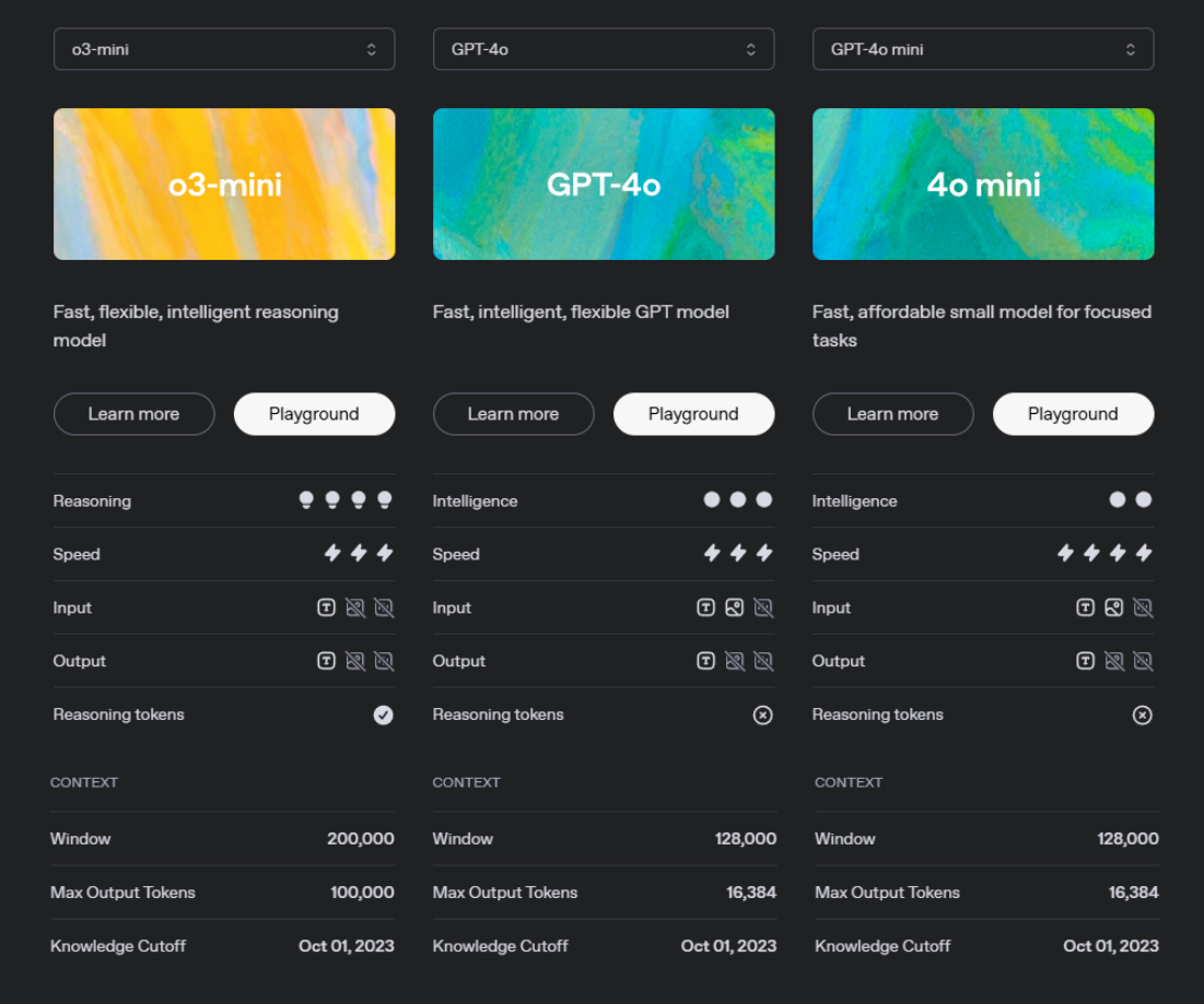 去評鑑一個 LLM 可以看 1. 聰明程度 2. 訓練資料截止日期 3. Context Window