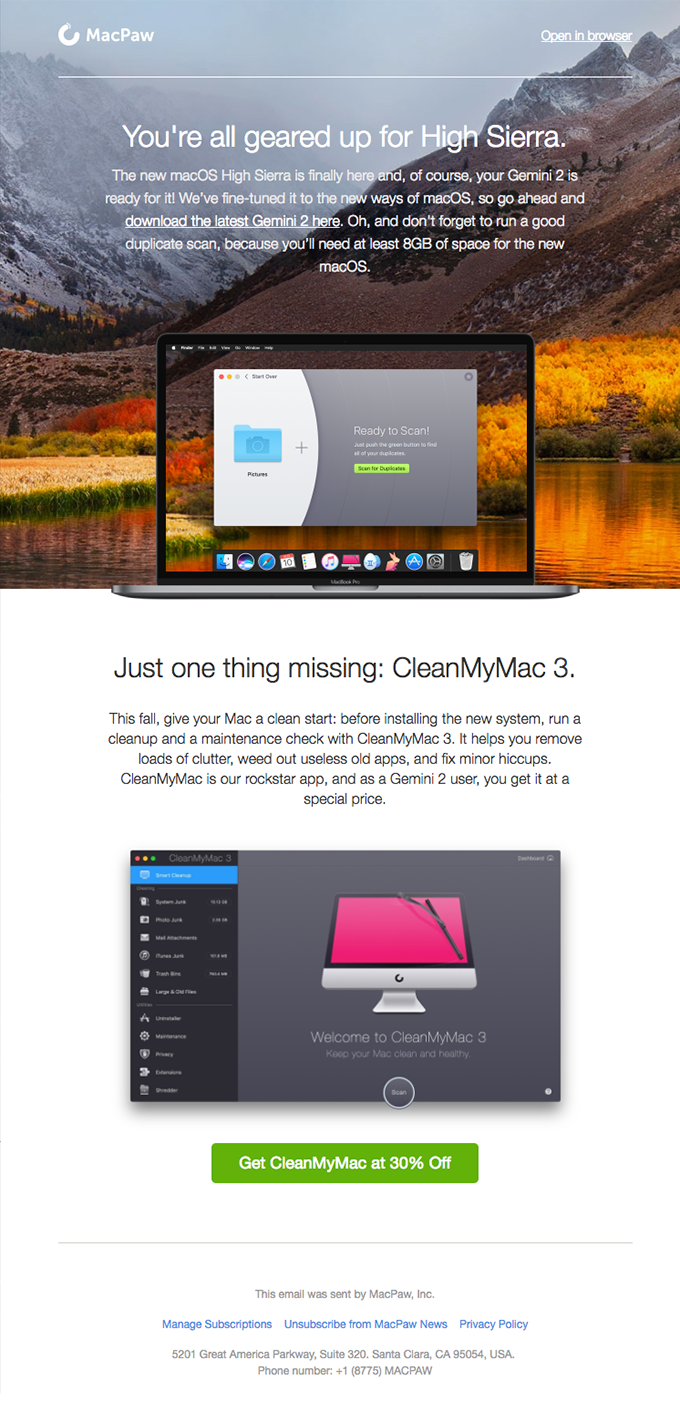 Gemini 2 Keeps Up With High Sierra