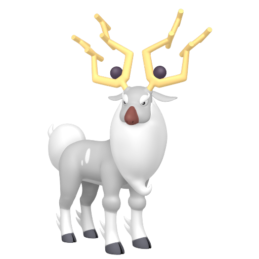 Wyrdeer - Normal/Psychic type Pokemon from  with stats, moves, and evolution data