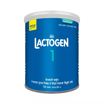 BDyana Nestlé Lactogen 1 Formula Milk Powder (0-6 Month) 400 gm | Nestlé Lactogen 1 Formula Milk Powder (0-6 Month) 400 gm