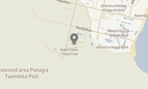 Lokation for Casa Cook Rhodes