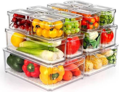 14pcs stackable fridge storage organizers 3