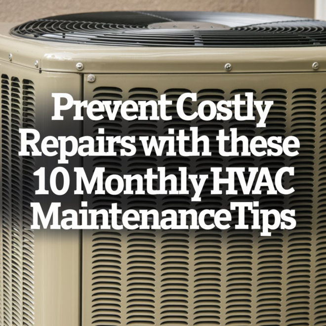 Prevent Costly Repairs with These 10 Monthly HVAC Maintenance Tips