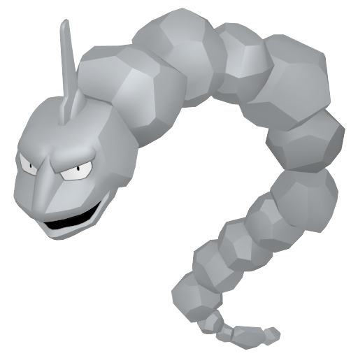 Onix - Rock/Ground type Pokemon from Pokemon Platinum with stats, moves, and evolution data