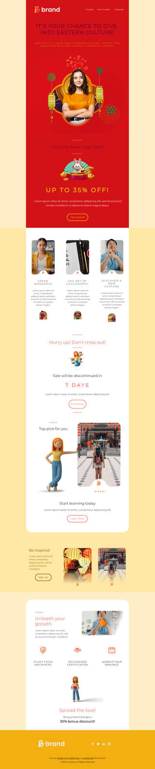 Chinese New Year 2023 Online Courses Sales
