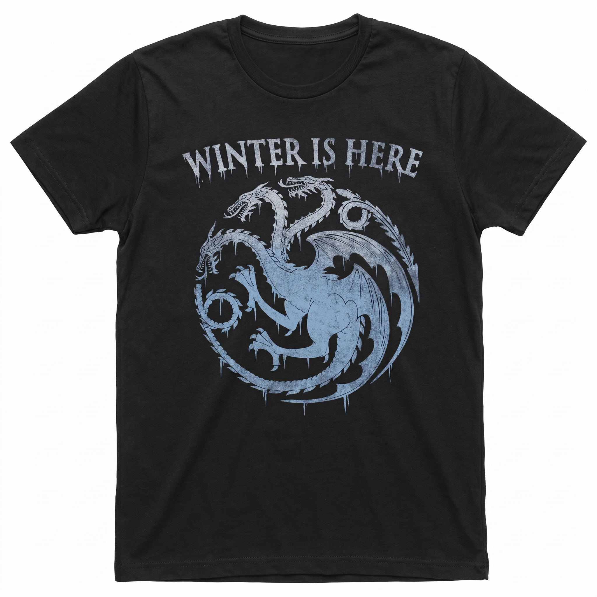 Game Of Thrones  Winter Is Coming Graphic Black Tee image