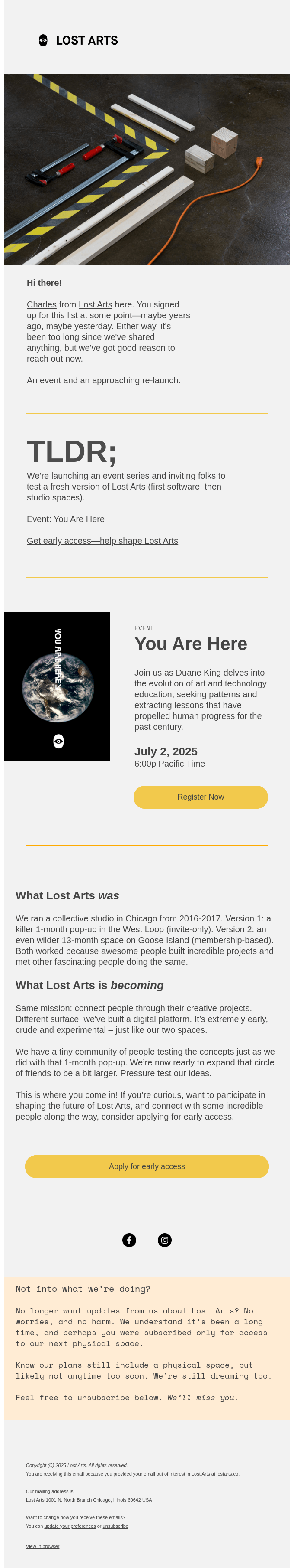 You Are Here But Where Are We Going