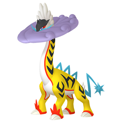 Raging-bolt - Electric/Dragon type Pokemon from Pokemon Scarlet and Violet with stats, moves, and evolution data