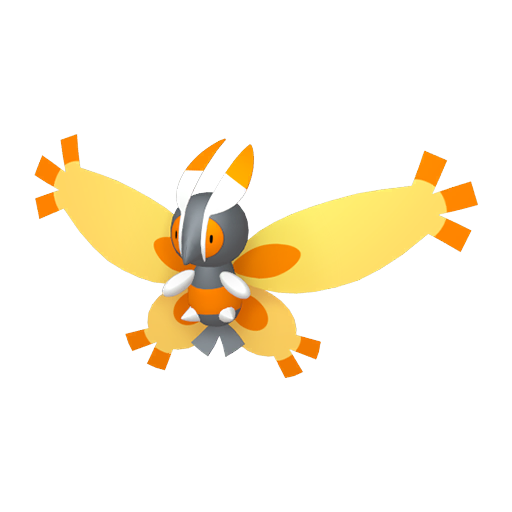 Mothim - Bug/Flying type Pokemon from Pokemon Platinum with stats, moves, and evolution data