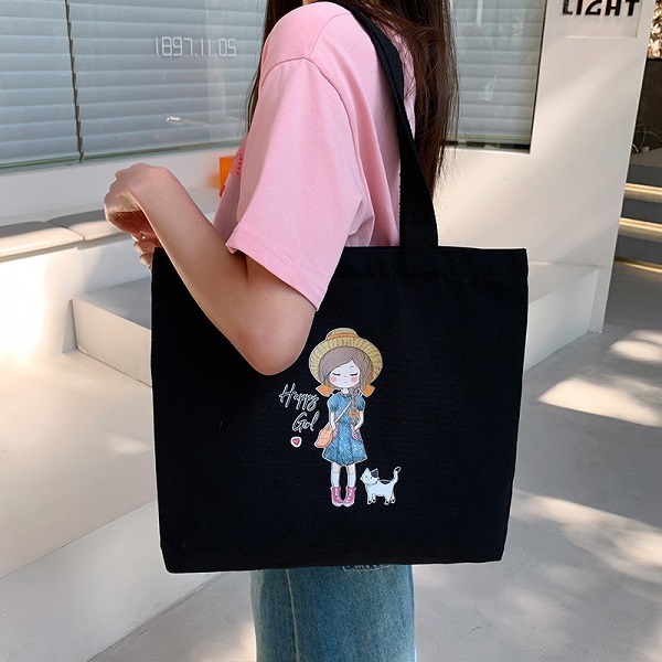 Ladies Stylish Simple Cartoon Printed Bag - Ladies Stylish Simple Cartoon Printed Bag