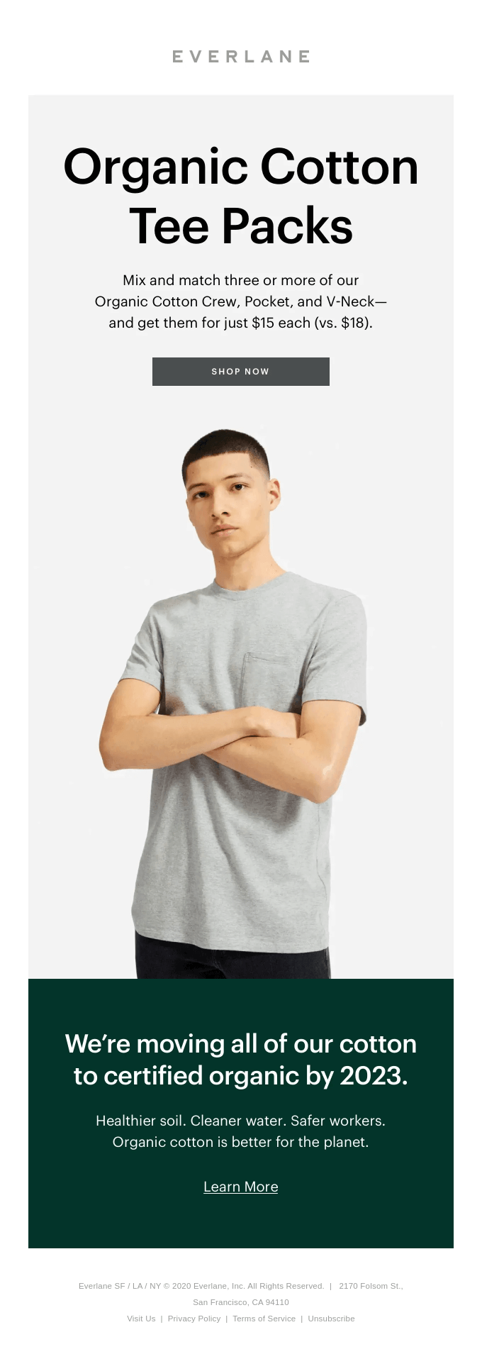 Organic Tees Three For 45