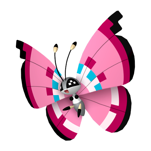 Vivillon - Bug/Flying type Pokemon from Pokemon Scarlet and Violet with stats, moves, and evolution data