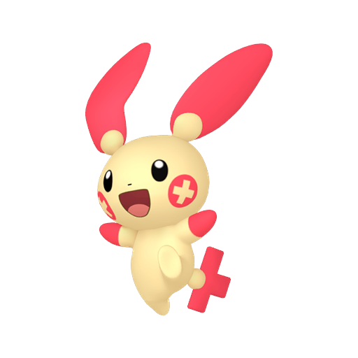 Plusle - Electric type Pokemon from Pokemon Scarlet and Violet with stats, moves, and evolution data