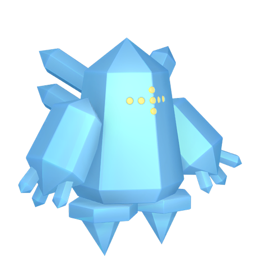 Regice - Ice type Pokemon from Pokemon Sword and Shield with stats, moves, and evolution data
