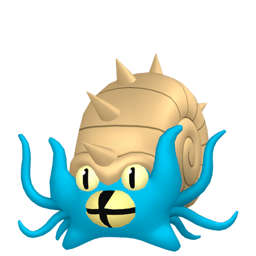 Omastar - Rock/Water type Pokemon from Pokemon FireRed and LeafGreen with stats, moves, and evolution data