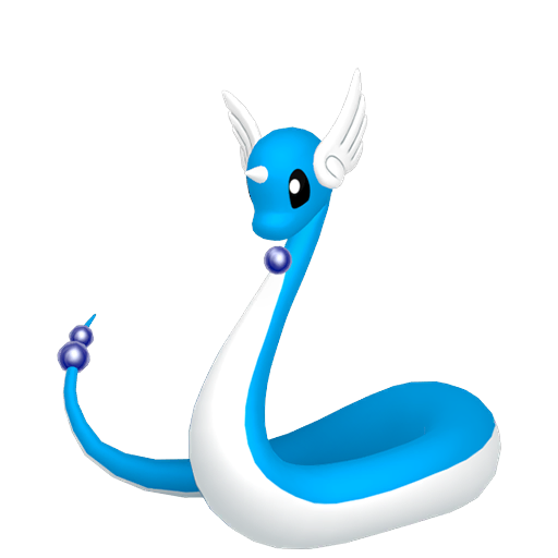 Dragonair - Dragon type Pokemon from Pokemon FireRed and LeafGreen with stats, moves, and evolution data
