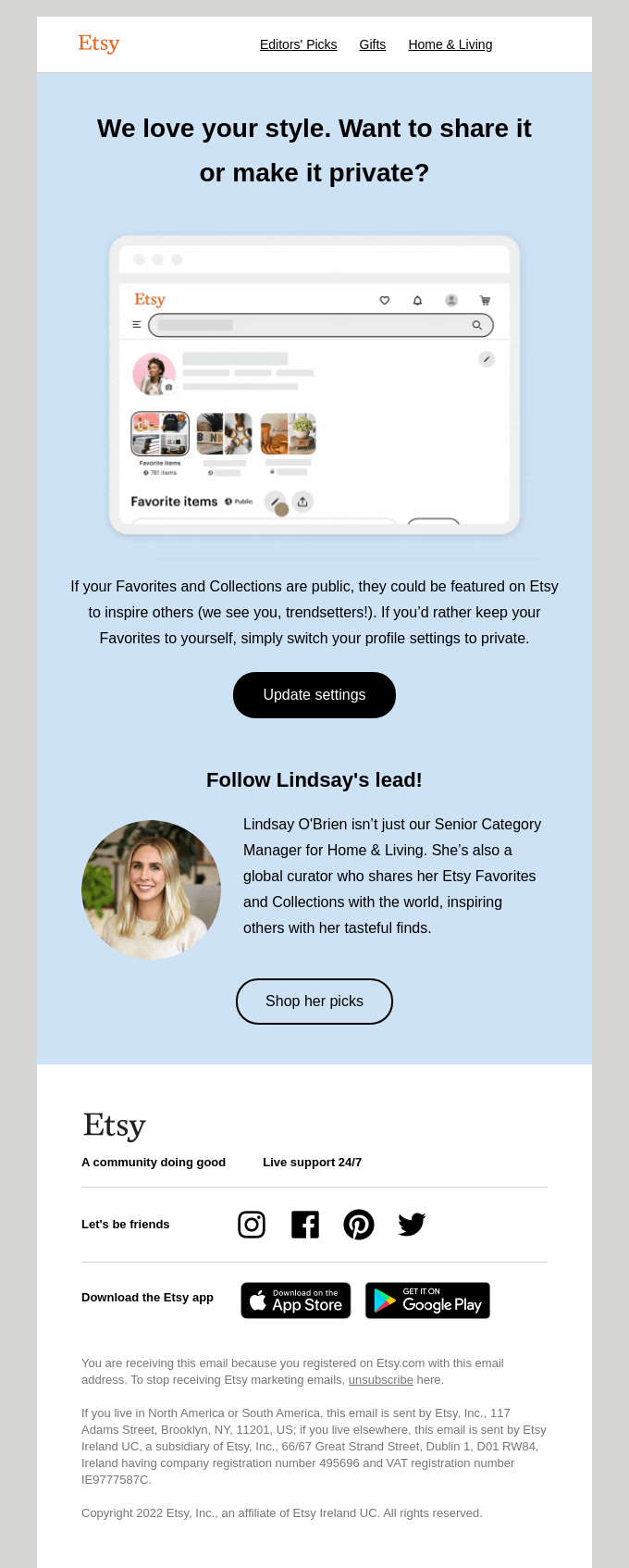 Want To Make Your Favorites Private