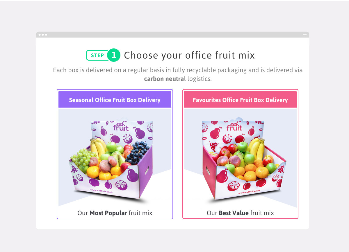 eatfruit case study pick a product page layout