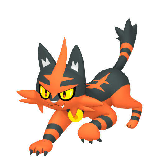 Torracat - Fire type Pokemon from Pokemon Ultra Sun and Ultra Moon with stats, moves, and evolution data