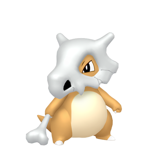 Cubone - Ground type Pokemon from Pokemon FireRed and LeafGreen with stats, moves, and evolution data