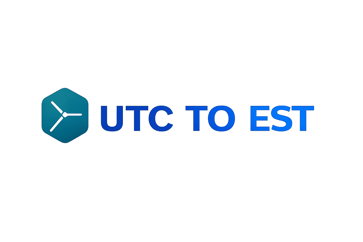 UTC to EST logo