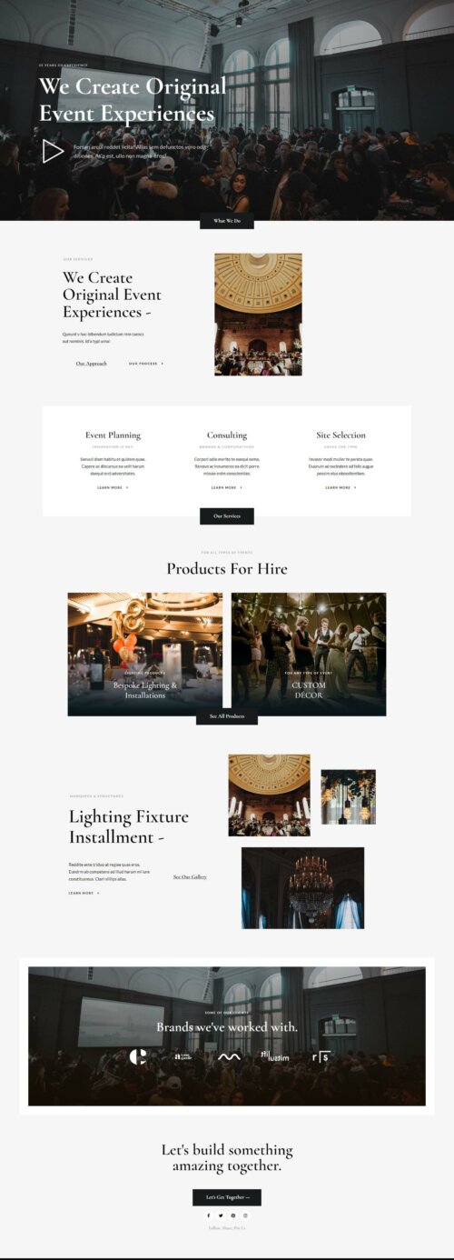 Event Planner Home 1