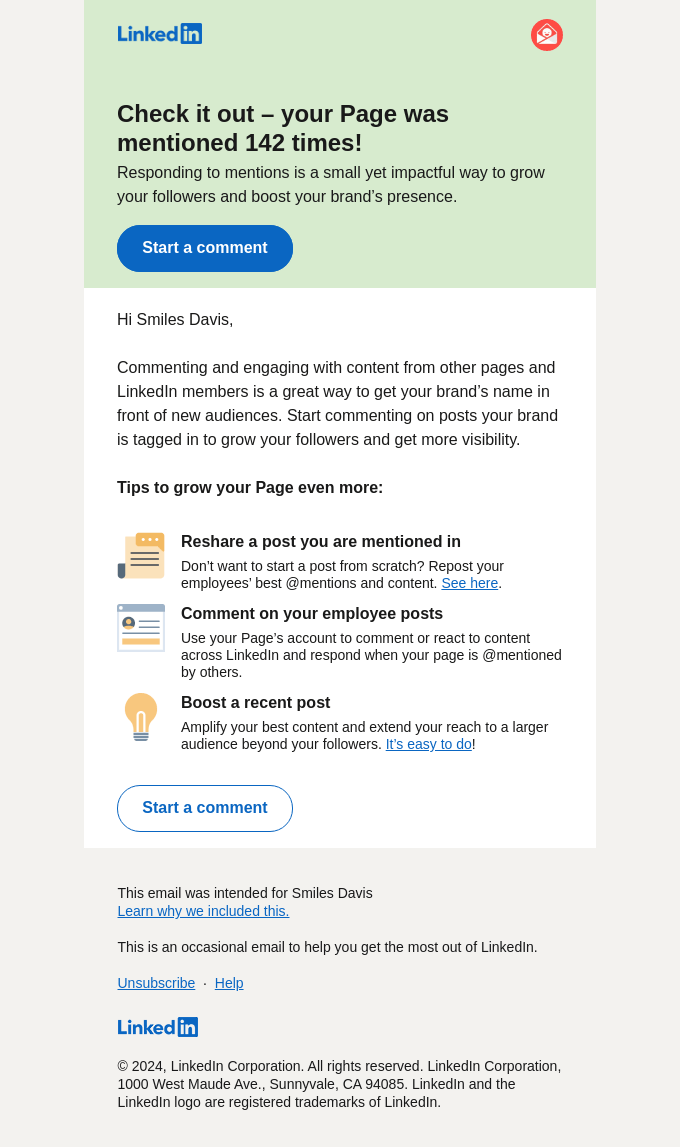 Your Page Has Been Mentioned