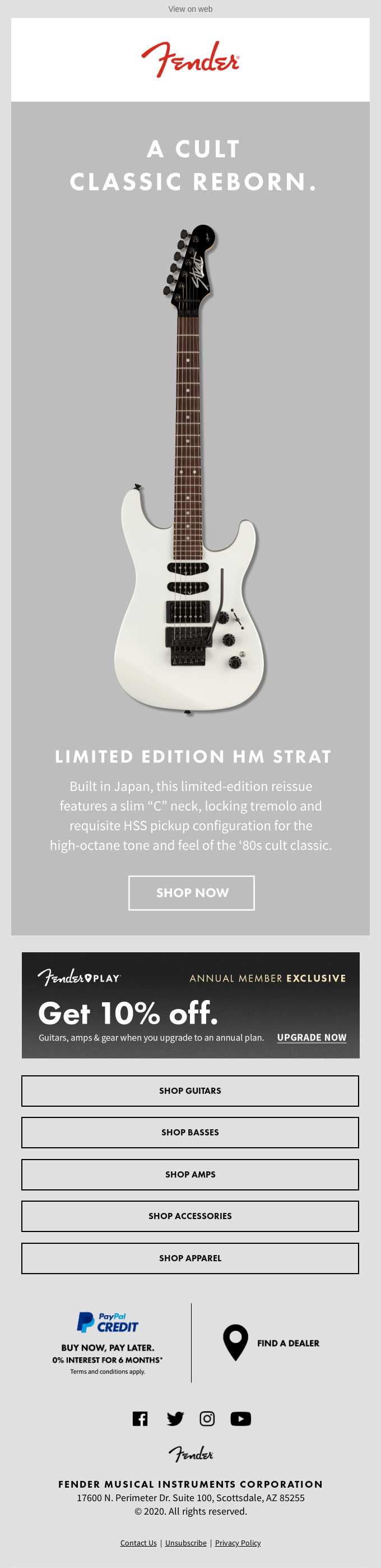 Limited Edition Hm Strat