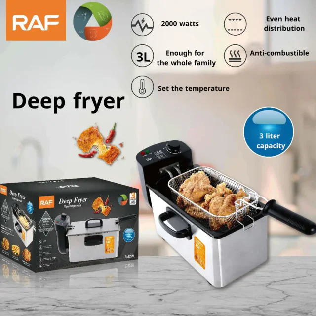 A FRITADEIRA ELÉTRICA RAF R-5299 É UMA OPÇÃO PRÁTICA E EFICIENTE PARA QUEM BUSCA PREPARAR ALIMENTOS FRITOS COM QUALIDADE E SEGURANÇA.