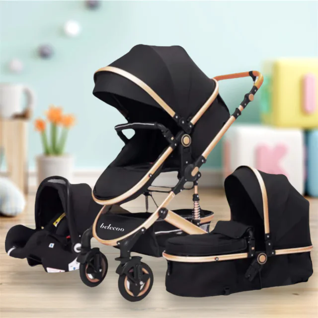 PRONTA ENTREGA - BELECOO CONFORT 3 EM 1 COM MOISÉS, CARRINHO DE PASSEIO E BEBÊ CONFORTO