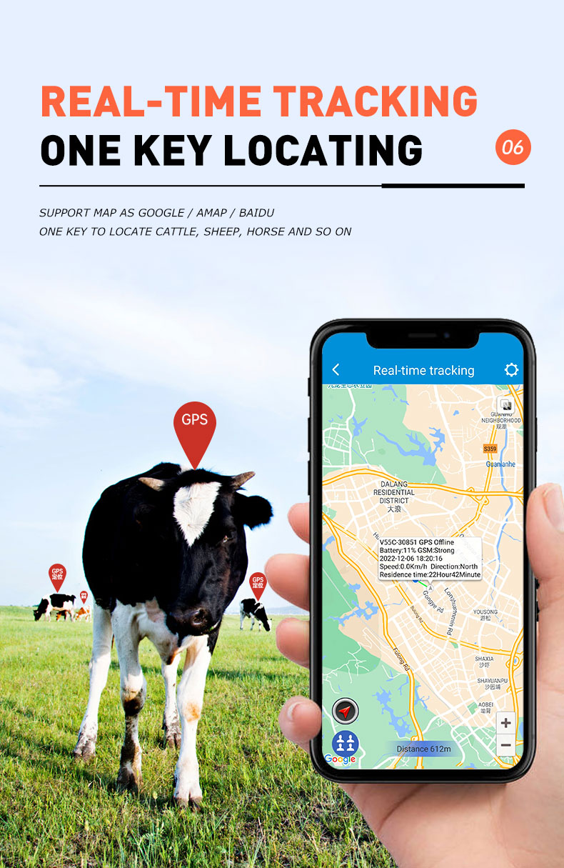 V55 4G Animal GPS Tracker - GPS Trackers Manufacturer and Supplier