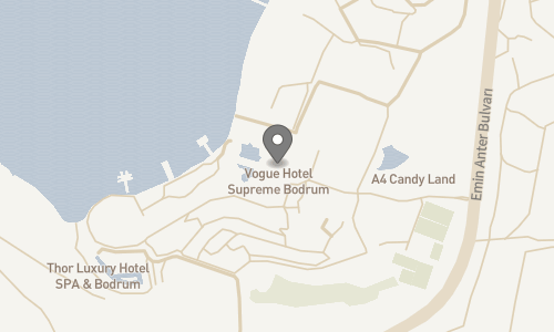 Lokation for Hotel Vogue Supreme Bodrum