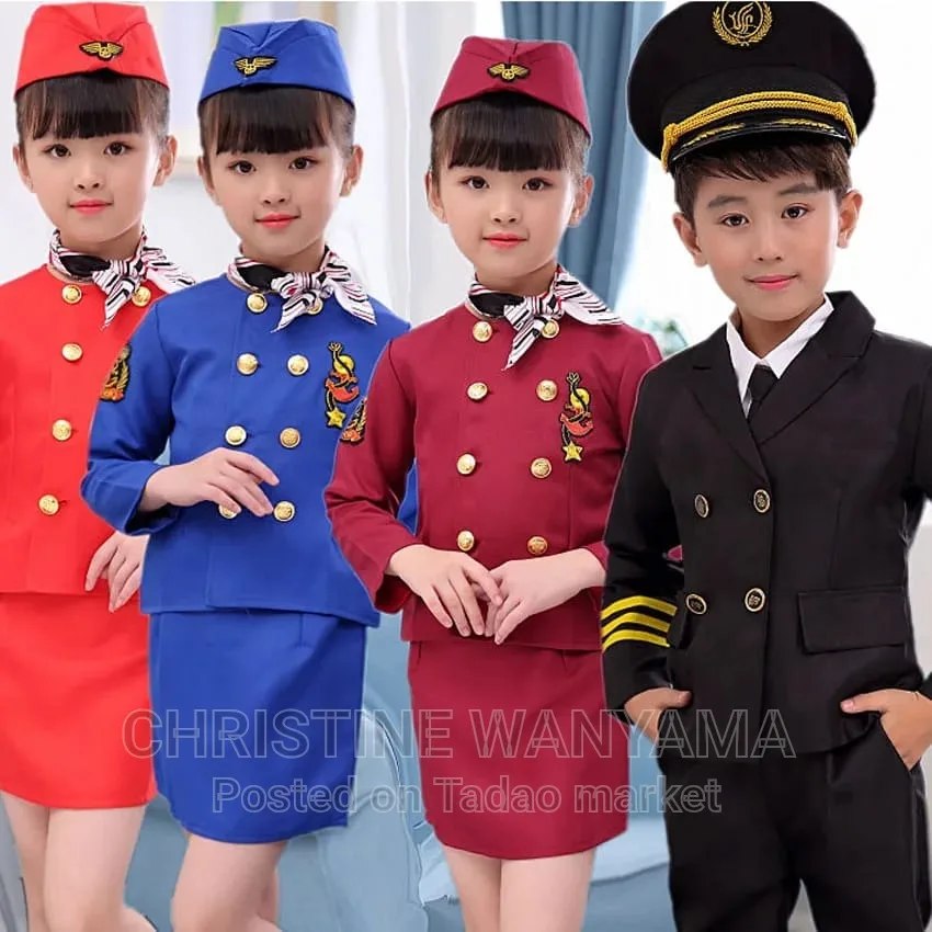 Kid's Professional Air Hostess uniforms 2