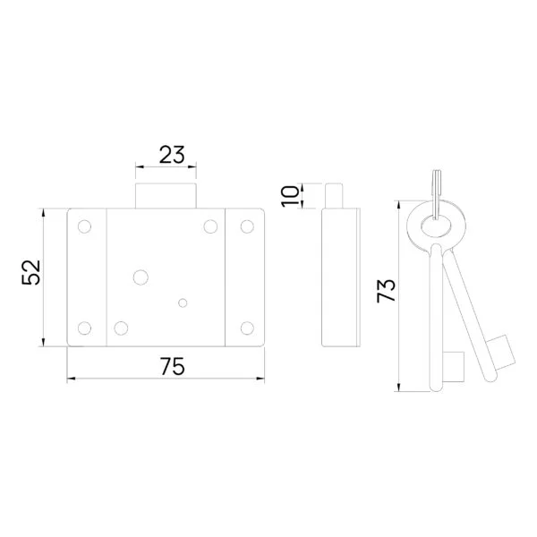 Quba Universal Cupboard Lock (Q UCL) - Image 2