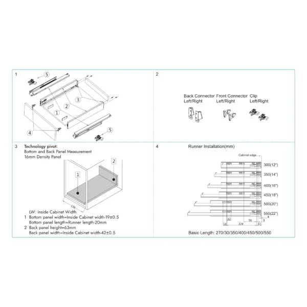 Quba Tandem Vista Slim Box Soft Close - Image 4