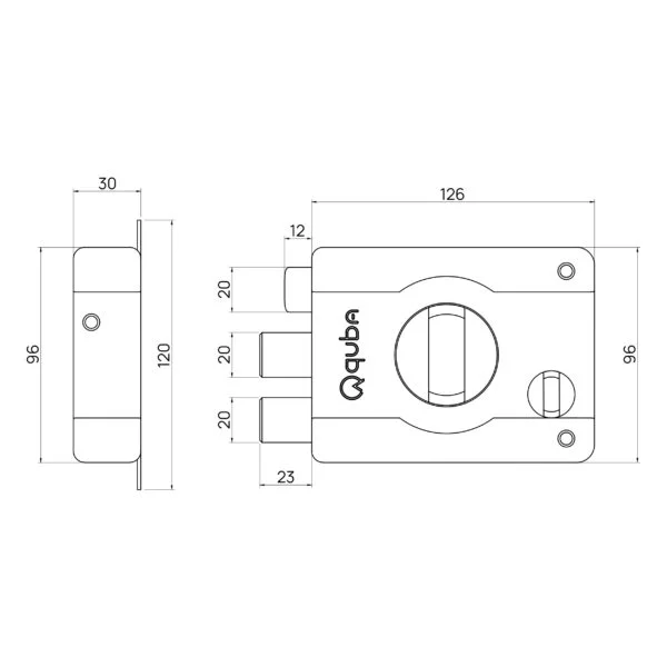 Quba Armour Plus Q 253 Door Lock - Image 2