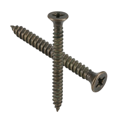 SS Antique Screw Full Thread Cross/Plus(Phillips) head