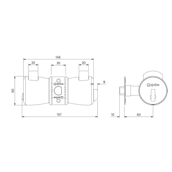 Quba Cylindrical Lock Q702 - Image 2