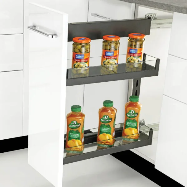 Quba Pull Out Unit (2 Tier) - Glass